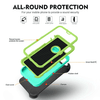 iPhone XR Case  (Belt Clip fit Otterbox Defender) Heavy Duty Rugged Multi Layer Hybrid Protective Shockproof Cover with Belt Clip [Compatible for Apple iphone XR] 6.1 inch (AQUA MINT & GREEN)