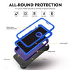 iPhone XR Case  (Belt Clip fit Otterbox Defender) Heavy Duty Rugged Multi Layer Hybrid Protective Shockproof Cover with Belt Clip [Compatible for Apple iphone XR] 6.1 inch  (Blue & Blue)