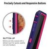 iPhone Xs Max Case (Belt Clip fit Otterbox Defender) Heavy Duty Rugged Multi Layer Hybrid Protective Shockproof Cover with Belt Clip [Compatible for Apple iphone Xs Max] 6.5 inch (PURPLE & PINK)