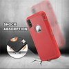 iPhone Xs Max Case (Belt Clip fit Otterbox Defender) Heavy Duty Rugged Multi Layer Hybrid Protective Shockproof Cover with Belt Clip [Compatible for Apple iphone Xs Max] 6.5 inch (RED & GRAY)