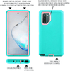 SAMSUNG GALAXY NOTE 10 Case (Belt Clip fit Otterbox Defender) Heavy Duty Rugged Multi Layer Hybrid Protective Shockproof Cover with Belt Clip [Compatible for SAMSUNG GALAXY NOTE 10] 6.3 inch (AQUA MINT & PINK)