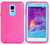 SAMSUNG GALAXY NOTE 3 CASE(Belt Clip fit Otterbox Defender) Heavy Duty Protective Shockproof cover and touch screen protector with Belt Clip [Compatible for SAMSUNG GALAXY NOTE ] 5.7 inch(PINK & TEAL)