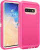 SAMSUNG Galaxy S10+ Case (Belt Clip fit Otterbox Defender) Heavy Duty Rugged Multi Layer Hybrid Protective Shockproof Cover with Belt Clip [Compatible for SAMSUNG GALAXY S10+] 6.4 inch (PINK & PINK)