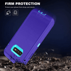 SAMSUNG Galaxy S10+ Case (Belt Clip fit Otterbox Defender) Heavy Duty Rugged Multi Layer Hybrid Protective Shockproof Cover with Belt Clip [Compatible for SAMSUNG GALAXY S10+] 6.4 inch (PURPLE & TEAL)