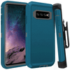 SAMSUNG Galaxy S10 Case (Belt Clip fit Otterbox Defender) Heavy Duty Rugged Multi Layer Hybrid Protective Shockproof Cover with Belt Clip [Compatible for SAMSUNG GALAXY S10] 6.1 inch (PETAL PUSHER PALE & GRAY)