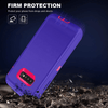 SAMSUNG Galaxy S10 Case (Belt Clip fit Otterbox Defender) Heavy Duty Rugged Multi Layer Hybrid Protective Shockproof Cover with Belt Clip [Compatible for SAMSUNG GALAXY S10] 6.1 inch (PURPLE & PINK)