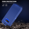 SAMSUNG Galaxy S10+ Case (Belt Clip fit Otterbox Defender) Heavy Duty Rugged Multi Layer Hybrid Protective Shockproof Cover with Belt Clip [Compatible for SAMSUNG GALAXY S10+] 6.4 inch (BLUE & BLUE)