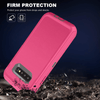 SAMSUNG Galaxy S10 Case (Belt Clip fit Otterbox Defender) Heavy Duty Rugged Multi Layer Hybrid Protective Shockproof Cover with Belt Clip [Compatible for SAMSUNG GALAXY S10] 6.1 inch (PINK & GRAY)