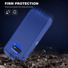 SAMSUNG Galaxy S10 Case (Belt Clip fit Otterbox Defender) Heavy Duty Rugged Multi Layer Hybrid Protective Shockproof Cover with Belt Clip [Compatible for SAMSUNG GALAXY S10] 6.1 inch (BLUE & BLUE)