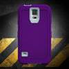 SAMSUNG GALAXY S5 CASE(Belt Clip fit Otterbox Defender) Heavy Duty Protective Shockproof cover and touch screen protector with Belt Clip [Compatible for SAMSUNG GALAXY S5] 5.1 inch (PURPLE & TEAL)