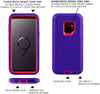 SAMSUNG Galaxy S9+ Case (Belt Clip fit Otterbox Defender) Heavy Duty Rugged Multi Layer Hybrid Protective Shockproof Cover with Belt Clip [Compatible for SAMSUNG GALAXY S9+] 6.2 inch (PURPLE & PINK)