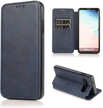 Samsung Galaxy S10 Lightweight with Classic Design & Ultra-Strong Magnetic Closure Wallet Case with Multiple Credit Card Holder/Slots for Samsung Galaxy S10 Case 6.1 inch 2019 . - Place Wireless