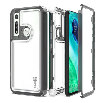 For Motorola Moto G Fast Case Full Body Tough Military Grade Clear Phone Cover - Place Wireless