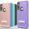 For Motorola Moto G Fast Magnetic Metal Kickstand Heavy Duty Hard Phone Case