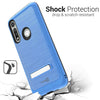 For Motorola Moto G Fast Magnetic Metal Kickstand Heavy Duty Hard Phone Case