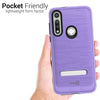 For Motorola Moto G Fast Magnetic Metal Kickstand Heavy Duty Hard Phone Case