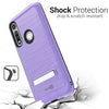 For Motorola Moto G Fast Magnetic Metal Kickstand Heavy Duty Hard Phone Case