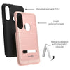 For Motorola Moto G Fast Magnetic Metal Kickstand Heavy Duty Hard Phone Case