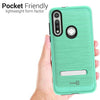 For Motorola Moto G Fast Magnetic Metal Kickstand Heavy Duty Hard Phone Case