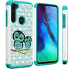 For Motorola Moto G Stylus Case Rhinestone Diamond Bling Hybrid Hard Phone Cover