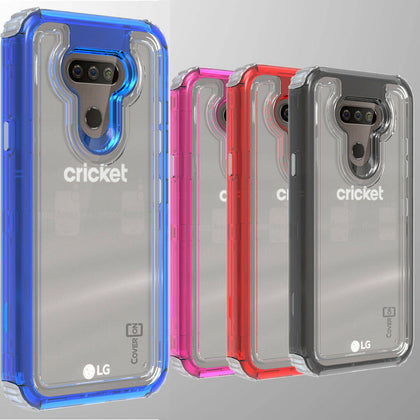 For LG Harmony 4 / Premier Pro Plus Case Tough Military Grade Clear Phone Cover - Place Wireless