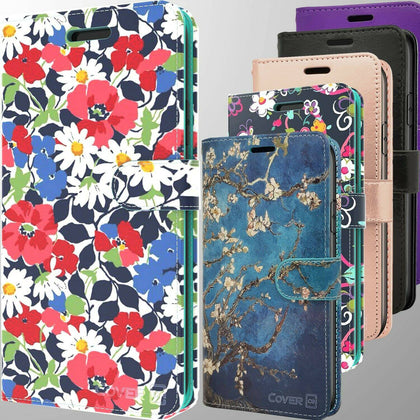 For LG Harmony 4 / Premier Pro Plus Wallet Case RFID PU Leather Card Phone Cover - Place Wireless