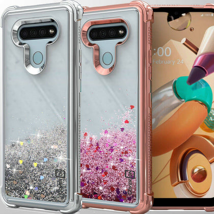 For LG Stylo 6 Case Glitter Bling TPU Rubber Slim Clear Shockproof Phone Cover - Place Wireless