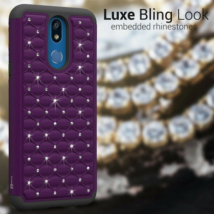 For LG Xpression Plus 2 / Harmony 3 / Solo LTE / K40 Case Bling Hard Phone Cover - Place Wireless