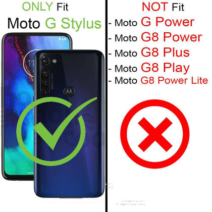 For Motorola Moto G Stylus Case Rhinestone Diamond Bling Hybrid Hard Phone Cover - Place Wireless