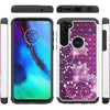 For Motorola Moto G Stylus Case Rhinestone Diamond Bling Hybrid Hard Phone Cover