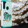 For Motorola Moto G Stylus Case Rhinestone Diamond Bling Hybrid Hard Phone Cover