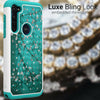 For Motorola Moto G Stylus Case Rhinestone Diamond Bling Hybrid Hard Phone Cover