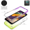 For LG K22/K22+ Plus/K32 Phone Case Clear Full Body Gradient Rugged Hard Cover