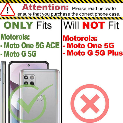 For Motorola Moto G 5G / One 5G Ace Phone Case Slim Transparent Cover TPU Rubber