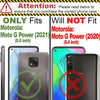 For Motorola Moto G Power 2021 Phone Case Clear Full Body Gradient Hard Cover