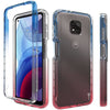 For Motorola Moto G Power 2021 Phone Case Clear Full Body Gradient Hard Cover