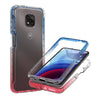 For Motorola Moto G Power 2021 Phone Case Clear Full Body Gradient Hard Cover