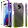 For Motorola Moto G Power 2021 Phone Case Clear Full Body Gradient Hard Cover