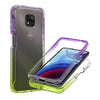 For Motorola Moto G Power 2021 Phone Case Clear Full Body Gradient Hard Cover