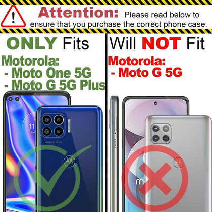 For Motorola Moto One 5G / Moto G 5G+ Plus Case Magnetic Slide Ring Phone Cover