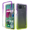 For LG K92 5G Phone Case Clear Full Body Gradient Rugged Shockproof Hard Cover