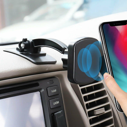 Universal 360° Magnetic Car Mount Cell Phone Holder Stand Dashboard For iPhone11 - Place Wireless