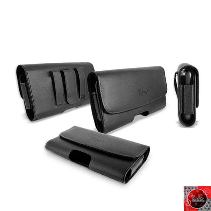 For Samsung Galaxy S21/S21+/S21 Ultra Premium Leather Pouch Belt Holster Case - Place Wireless