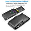 Cell Phone Holster Pouch Leather Wallet Case with Belt Loop for iphone Samsung