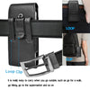 Cell Phone Holster Pouch Leather Wallet Case with Belt Loop for iphone Samsung