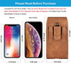 Cell Phone Holster Pouch Leather Wallet Case with Belt Loop for iphone Samsung