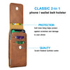 Cell Phone Holster Pouch Leather Wallet Case with Belt Loop for iphone Samsung