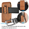 Cell Phone Holster Pouch Leather Wallet Case with Belt Loop for iphone Samsung