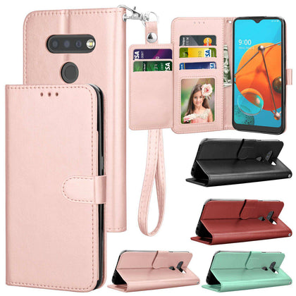For LG Stylo 6/ K51 Phone Case Flip Leather Wallet Card Slots Holder Stand Cover - Place Wireless