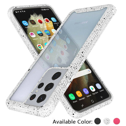 For Samsung Galaxy S21/S21+/Ultra Clear Phone Case Cover with Screen Protector - Place Wireless